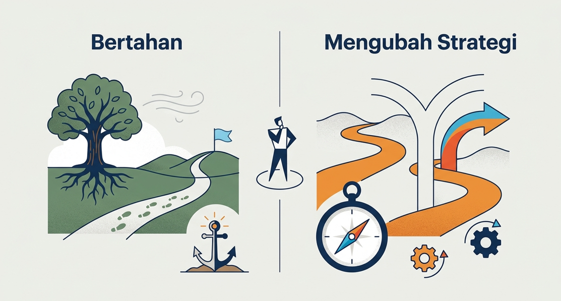 Kapan Harus Bertahan dan Kapan Harus Mengubah Strategi Bisnis?